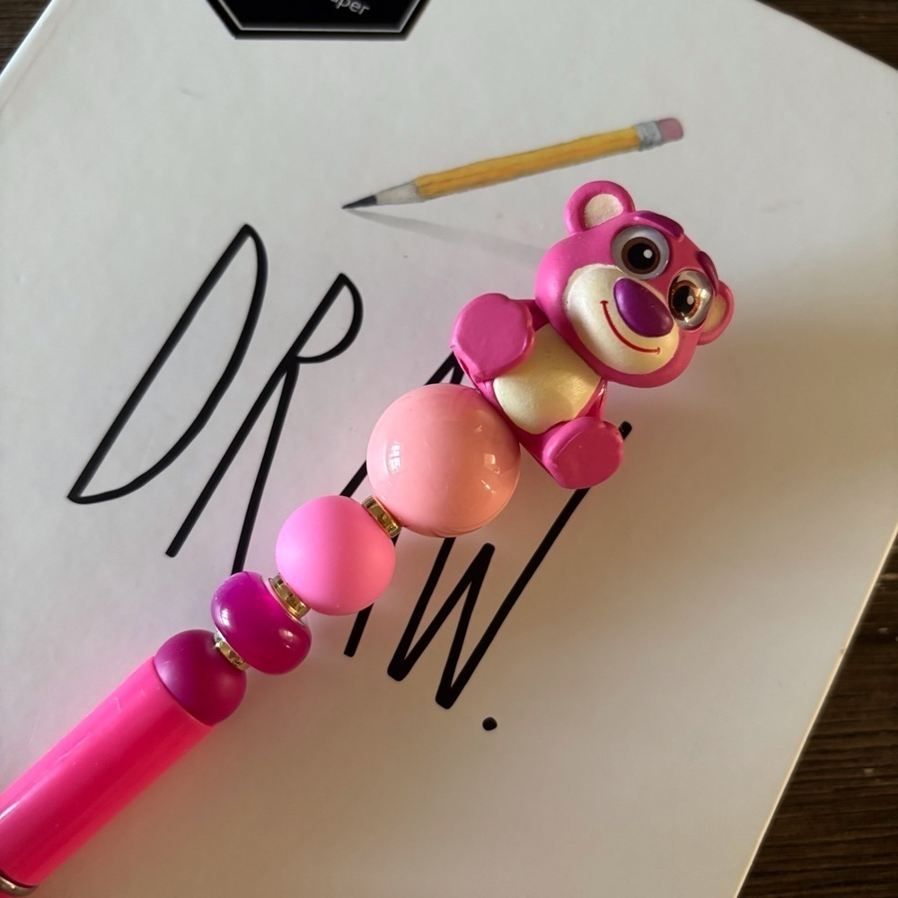 Disney Doorables: Toy Story: Lots-o'-Huggin' Bear "lotso" handmade pen
